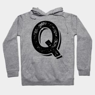 Capital Letter Q Name Initial Monogram Hoodie